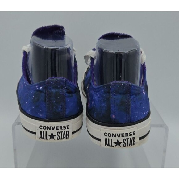 Converse All Star Low Top Satin Galaxy Womens  8 Purple Blue Sneaker (E3) - Picture 7 of 9